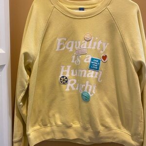 Old Navy Yellow Crewneck Sweatshirt
